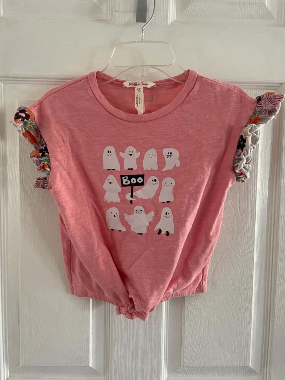Matilda Jane Girl's Halloween Ghost Shirt Top Sz 8 Very Good